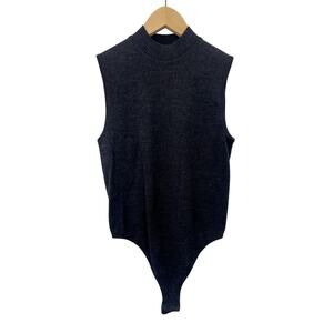 Wolford Dark gray Sleeveless Knit Bodysuit